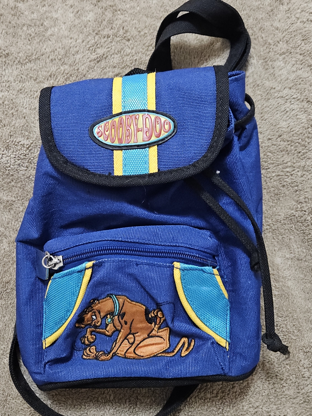 Scooby-Doo Blue Kids Backpack with Patch